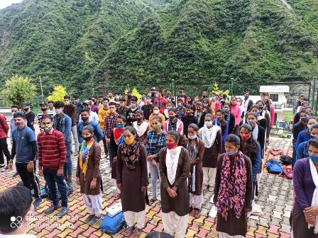 हिमालय दिवस के अवसर रा० महाविद्यालय थत्यूड़ में हुआ कार्यक्रम का आयोजन