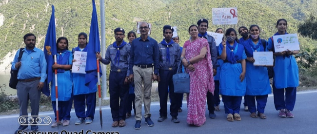 रा० महाविद्यालय चिन्यालीसौड़ के रोवर रेंजर ने रैली का आयोजन