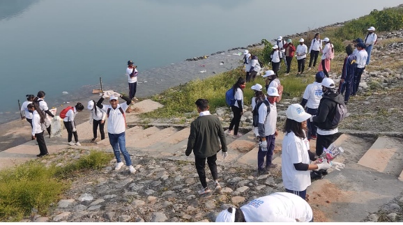 वीएसकेसी डाकपत्थर में नमामि गंगे एवं जल शक्ति मंत्रालय के अंतर्गत गंगा स्वच्छ्ता कार्यक्रम सम्पन्न