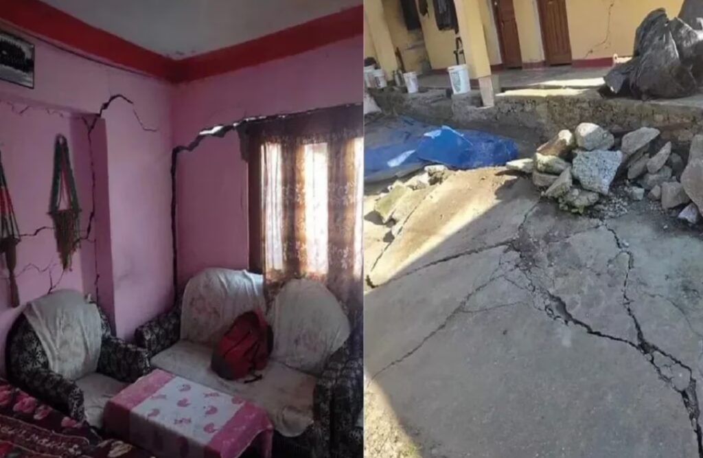 बड़ी खबर: जोशीमठ में घरों में आईं दरारें, घरों के नीचे फूटे जलस्रोत, वैज्ञानिकों की टीम गठित
