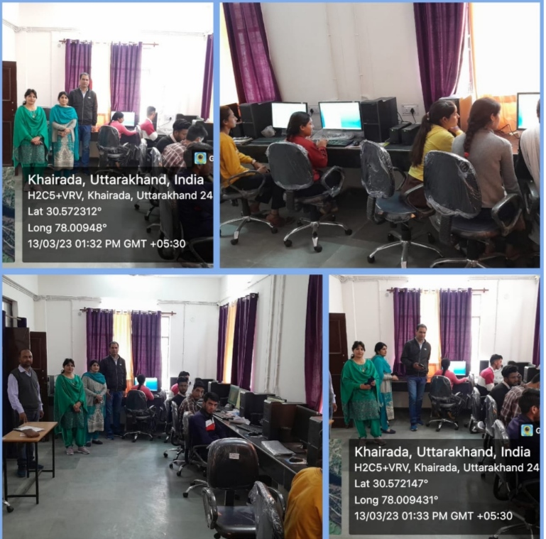 महाविद्यालय नैनबाग टिहरी में संस्थागत छात्र-छात्राओं के लिए कंप्यूटर सर्टिफिकेट कोर्स प्रारंभ
