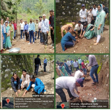 महाविद्यालय नैनबाग में हरेला पर्व के अंतर्गत वृक्षारोपण कार्यक्रम का आयोजन