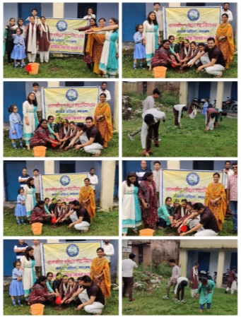 रा० मॉडल महाविद्यालय मीठीबेरी में आजादी का अमृत महोत्सव कार्यक्रम के अन्तर्गत “मेरी माटी मेरा देश” अभियान का शुभारंभ