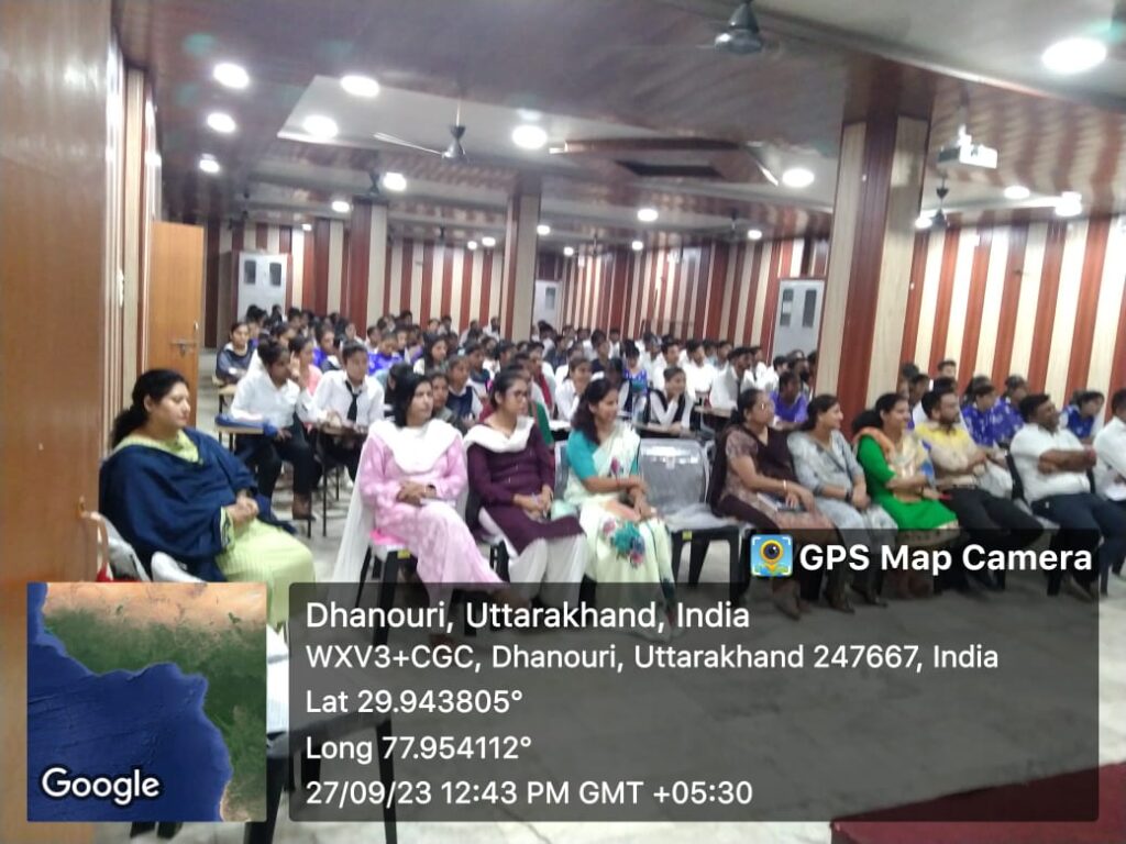 हरीओम सरस्वती पी.जी. कॉलेज धनौरी में हुआ ‘स्टूडेंट लाइफ साइकिल मोड्यूल’ पर दो दिवसीय कार्यशाला का आयोजन
