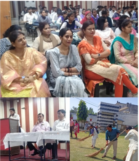 हरिओम सरस्वती पीजी कॉलेज,धनौरी में हुआ गांधी जी व शास्त्री जी की जयंती पर कार्यक्रम का आयोजन