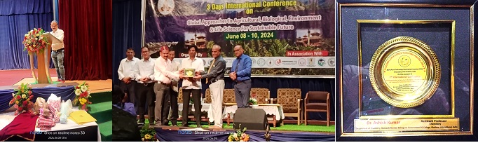 7वें अंतरराष्ट्रीय सम्मेलन में उत्तराखंड राज्य के डॉ. आशीष कुमार उपाध्याय ग्लोबल एक्सीलेंस टीचिंग अवार्ड–2024 से सम्मानित