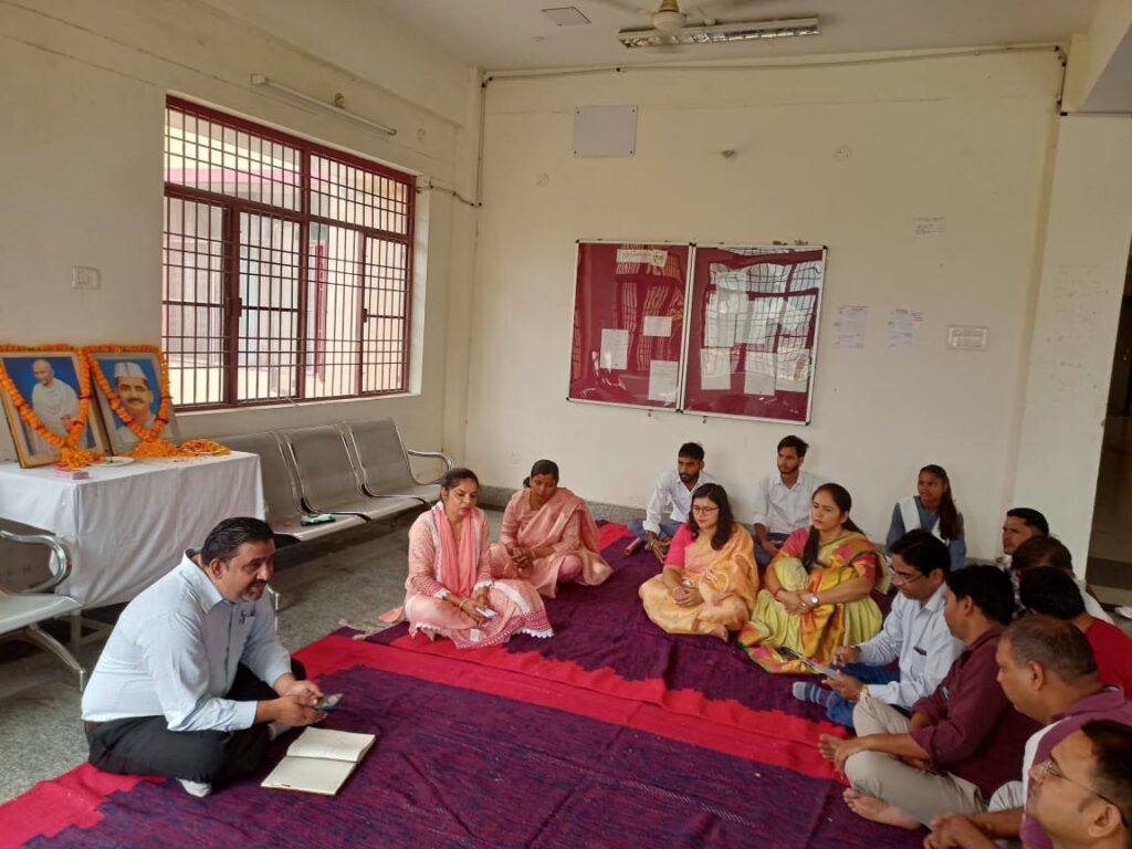 महाविद्यालय चुड़ियाला भगवानपुर में गांधी जयंती पर कार्यक्रम आयोजित