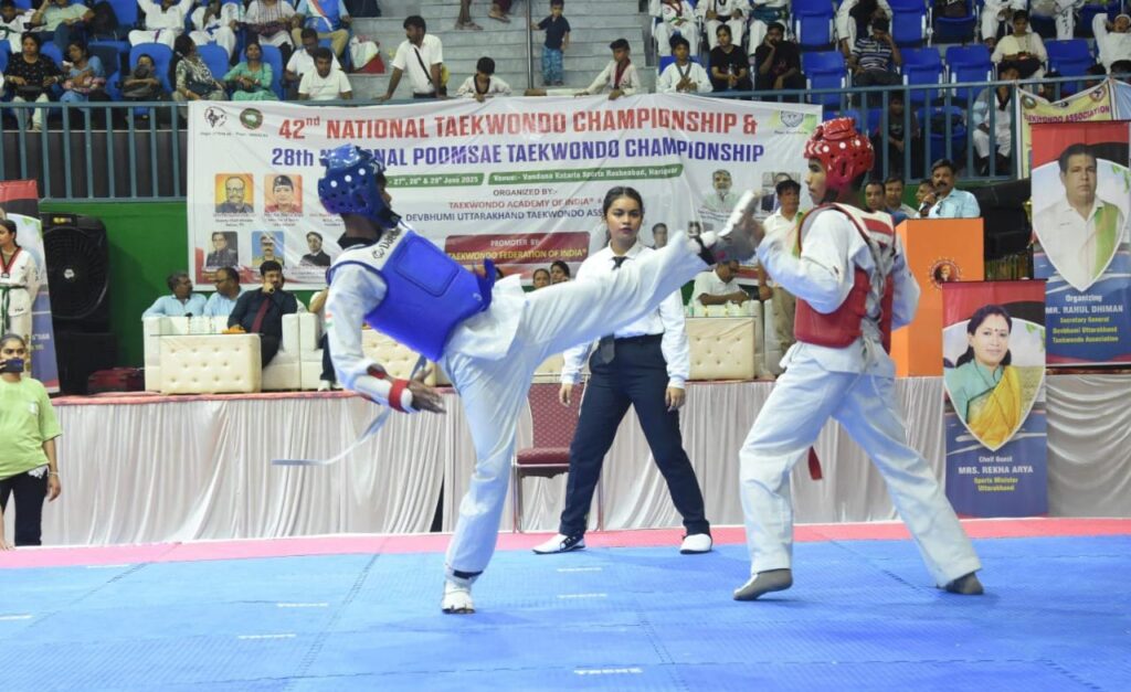हरिद्वार: दो राष्ट्रीय ताइक्वांडो प्रतियोगिताओं का समापन, खेल मंत्री रेखा आर्या ने पदक विजेताओं को किया सम्मानित