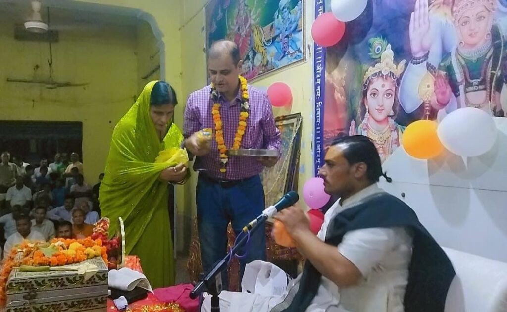 श्री शिव महापुराण कथा के आठवें दिवस कार्तिकेय जन्म और तारकासुर के वध की कथा का हुआ वर्णन