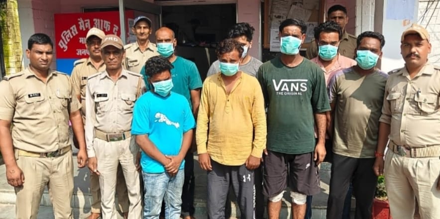 हरिद्वार: हजारों की नगदी के साथ बीबीए के छात्र सहित सात जुआरी गिरफ्तार