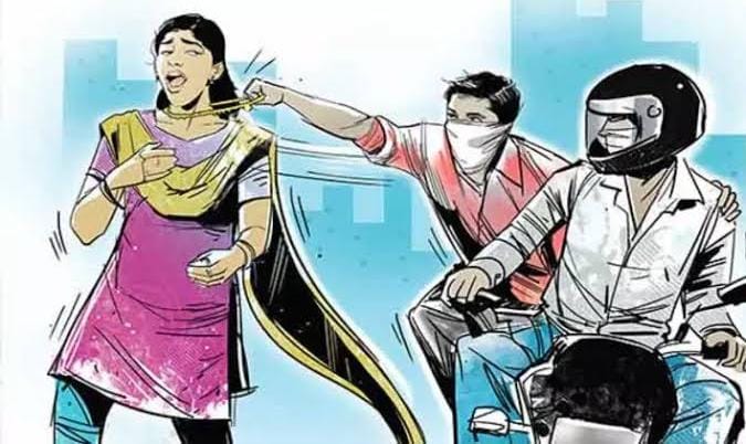 हरिद्वार- कनखल के मिश्रा गार्डन में एक महिला के गले से खींचीं चेन