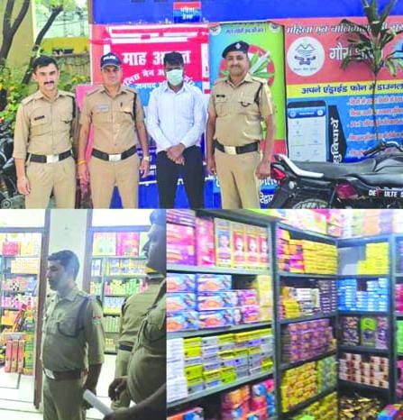 हरिद्वार: अवैध पटाखों की बिक्री के विरुद्ध पुलिस की बड़ी कार्यवाही, 17 लाख के पटाखे बरामद
